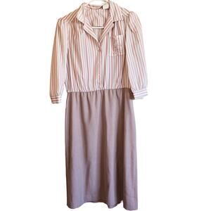 Vintage Amy-Deb Midi Dress - Career Style - Size Medium